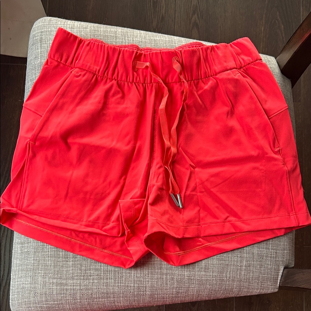 lululemon athletica Bright Red Athletic Shorts